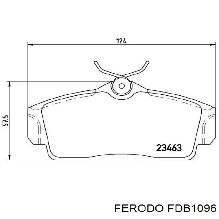 Гальмівні колодки Ferodo FDB1096 ціна, від 19.70 USD