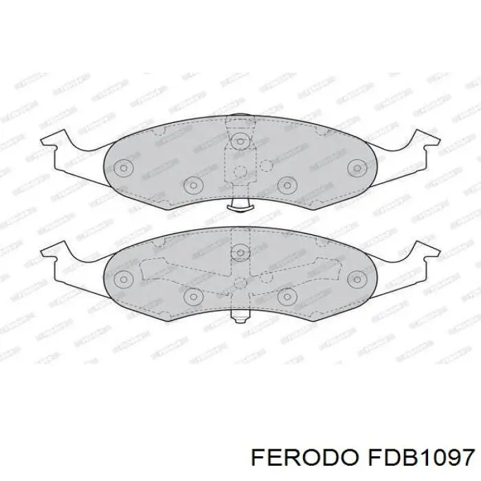FDB1097 Ferodo колодки гальмівні передні, дискові