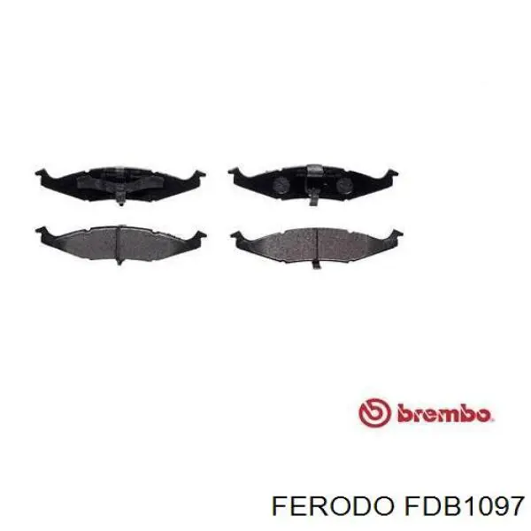 Передні тормозні колодки FDB1097 Ferodo