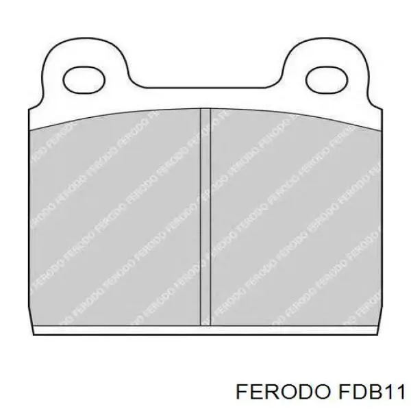 FDB11 Ferodo колодки гальмівні передні, дискові