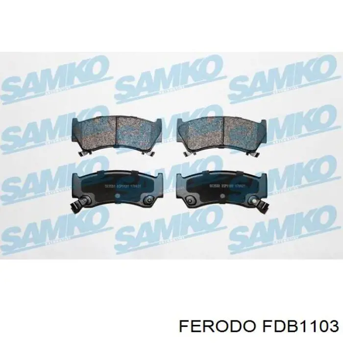 FDB1103 Ferodo Передні гальмівні колодки