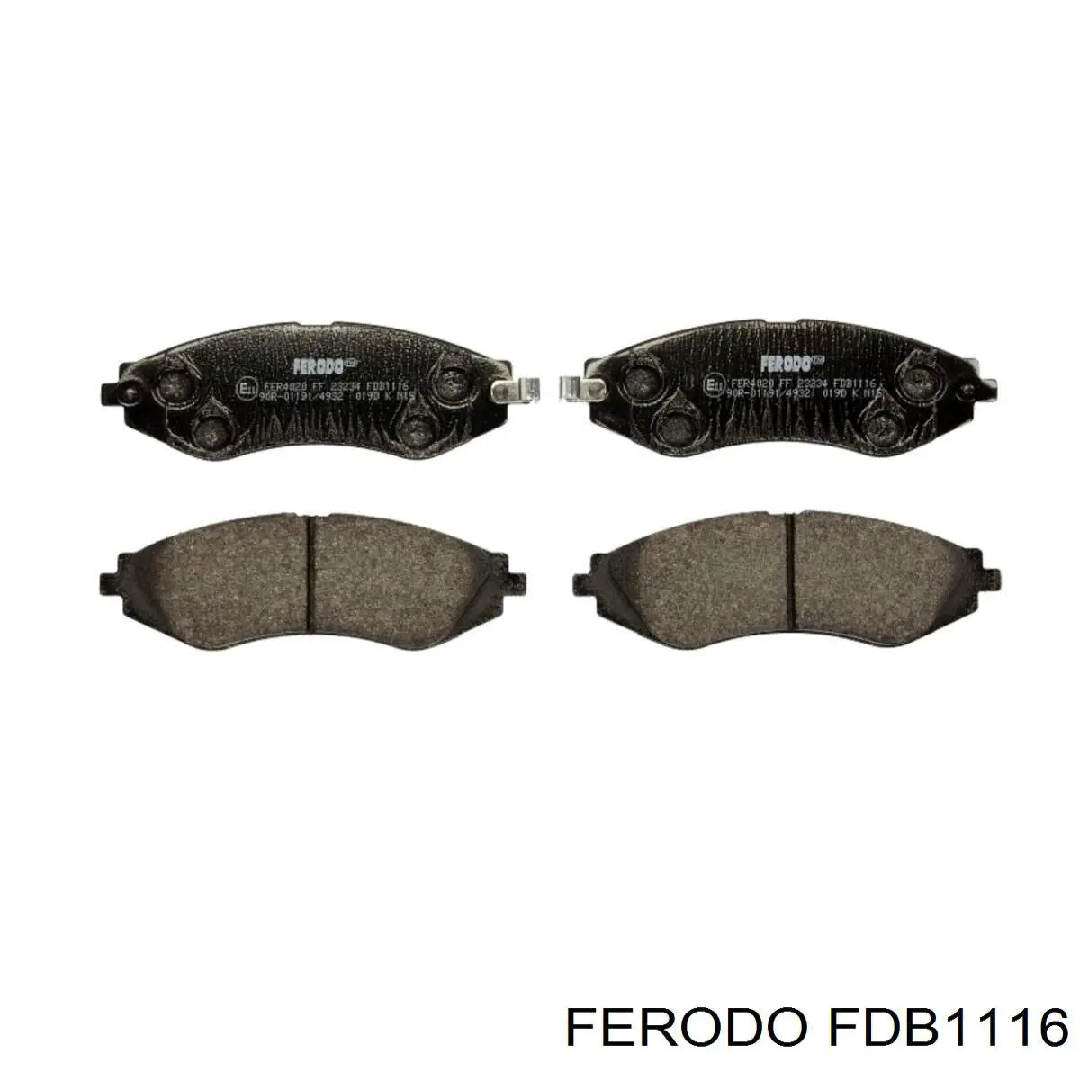 Гальмівні колодки Ferodo FDB1116 ціна, від 21.09 USD