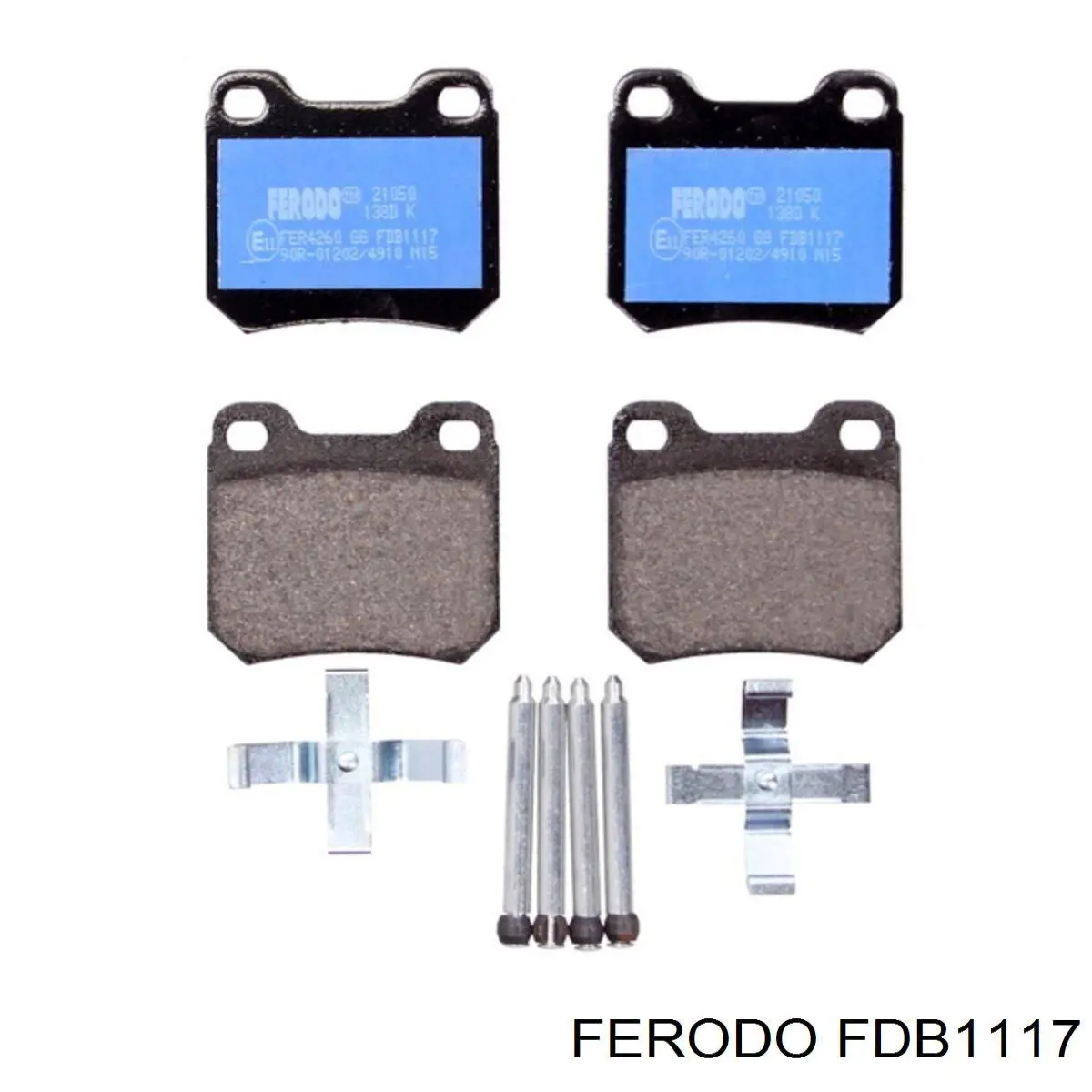 FDB1117 Ferodo колодки гальмові задні, дискові