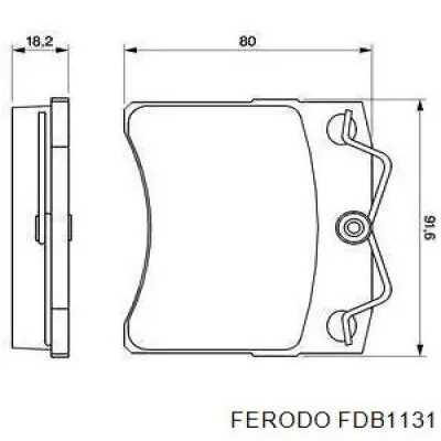 Тормозні колодки Ferodo FDB1131