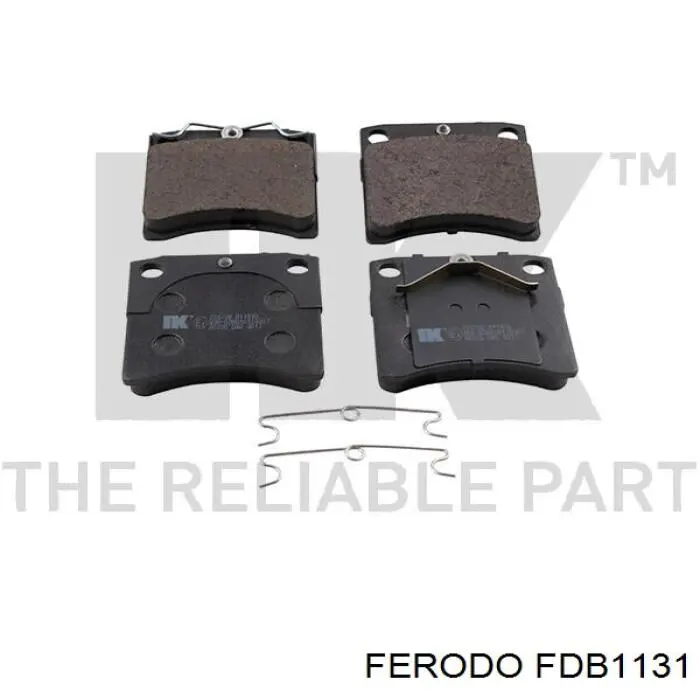 FDB1131 Ferodo Передні гальмівні колодки