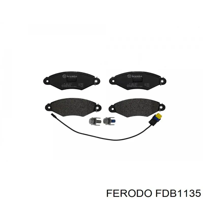 Гальмівні колодки Ferodo FDB1135 ціна, від 23.99 USD