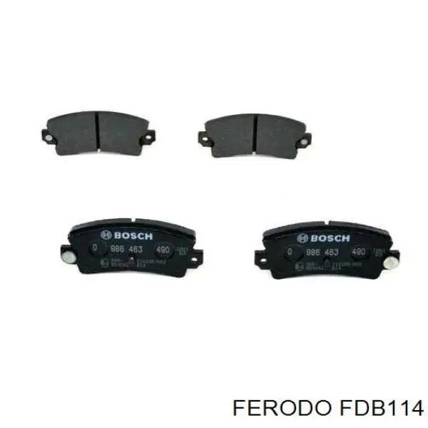 Задні гальмівні колодки Ferodo FDB114 ціна, від 13.79 USD