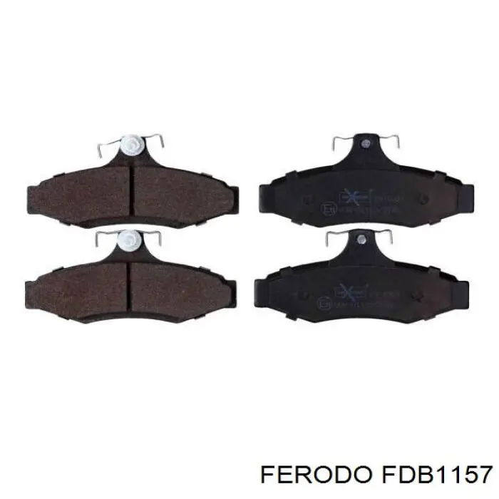 FDB1157 Ferodo колодки гальмові задні, дискові