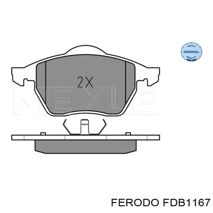 Тормозні колодки Ferodo FDB1167