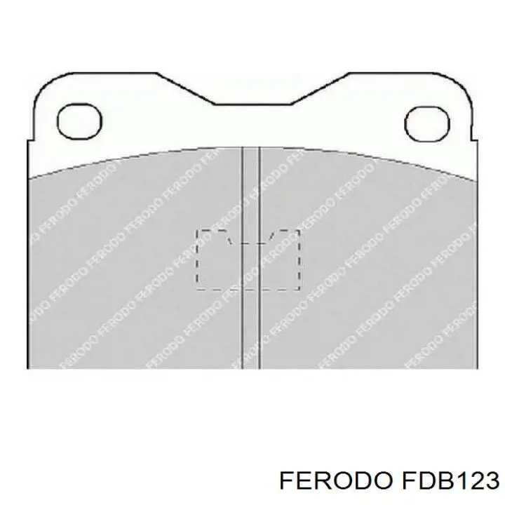 FDB123 Ferodo колодки гальмівні передні, дискові
