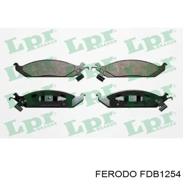 Гальмівні колодки Ferodo FDB1254 ціна, від 29.93 USD