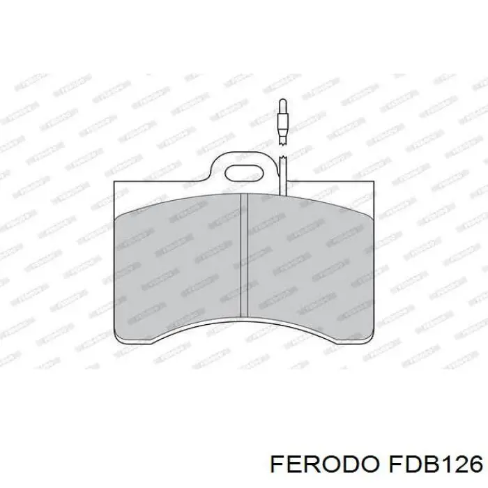 Гальмівні колодки Ferodo FDB126 ціна, від 19.29 USD