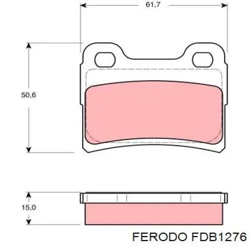 Тормозні колодки Ferodo FDB1276