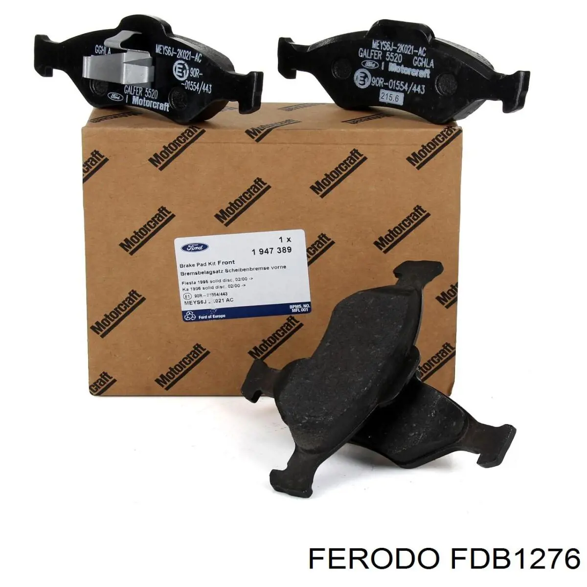 Передні тормозні колодки FDB1276 Ferodo