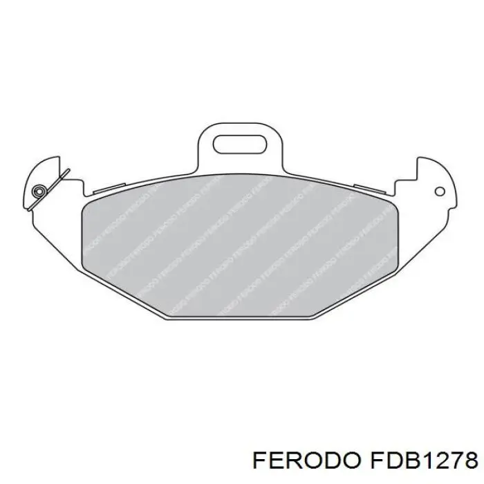 Колодки гальмові задні, дискові FDB1278 Ferodo