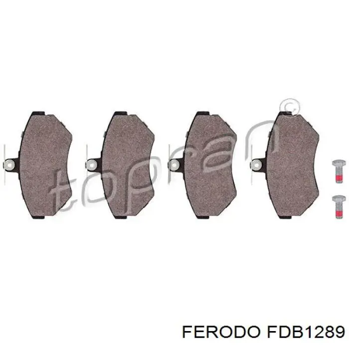 FDB1289 Ferodo Передні гальмівні колодки