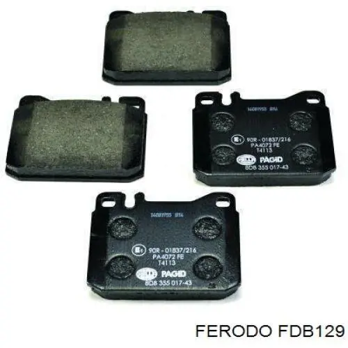 Гальмівні колодки Ferodo FDB129 ціна, від 17.67 USD