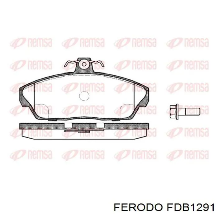FDB1291 Ferodo колодки гальмівні передні, дискові