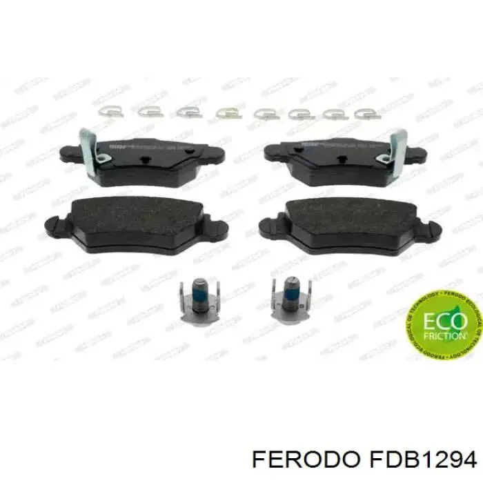 FDB1294 Ferodo колодки гальмові задні, дискові