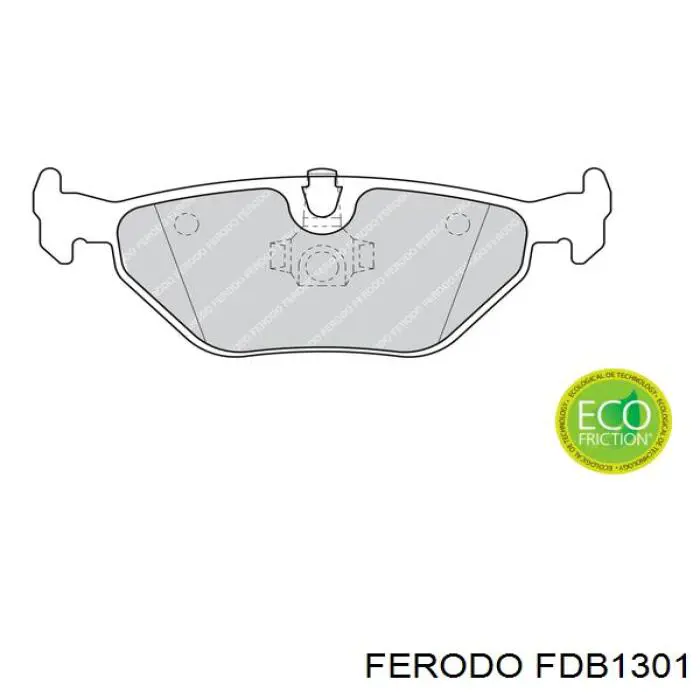 FDB1301 Ferodo Колодки гальмівні задні, дискові