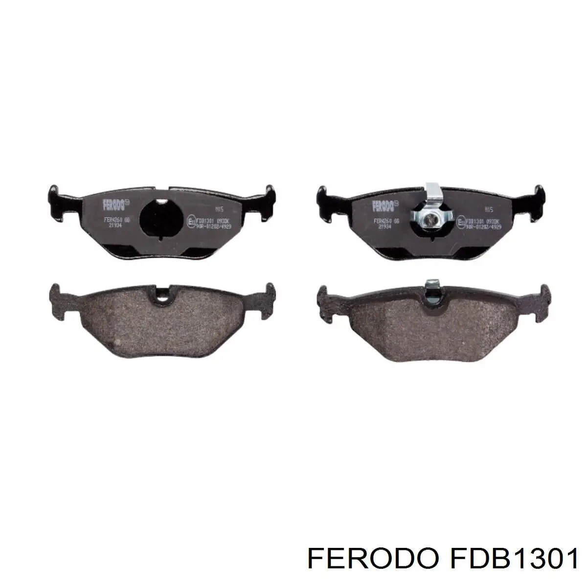 FDB1301 Ferodo колодки гальмові задні, дискові