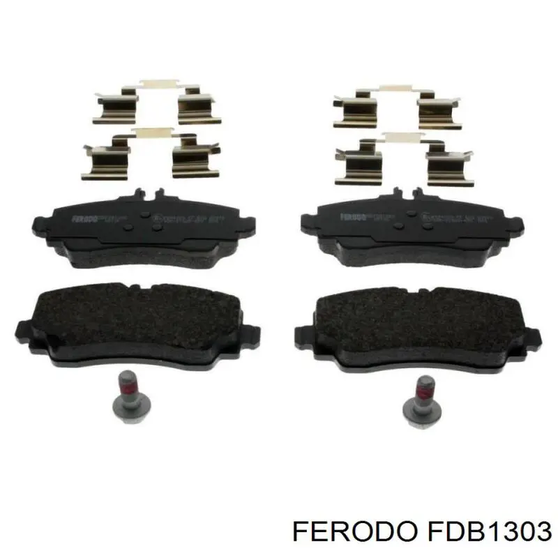 FDB1303 Ferodo колодки гальмівні передні, дискові