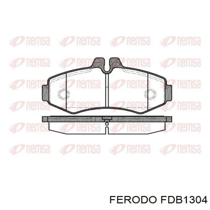 FDB1304 Ferodo колодки гальмівні передні, дискові