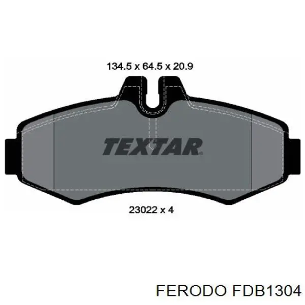 FDB1304 Ferodo Передні гальмівні колодки