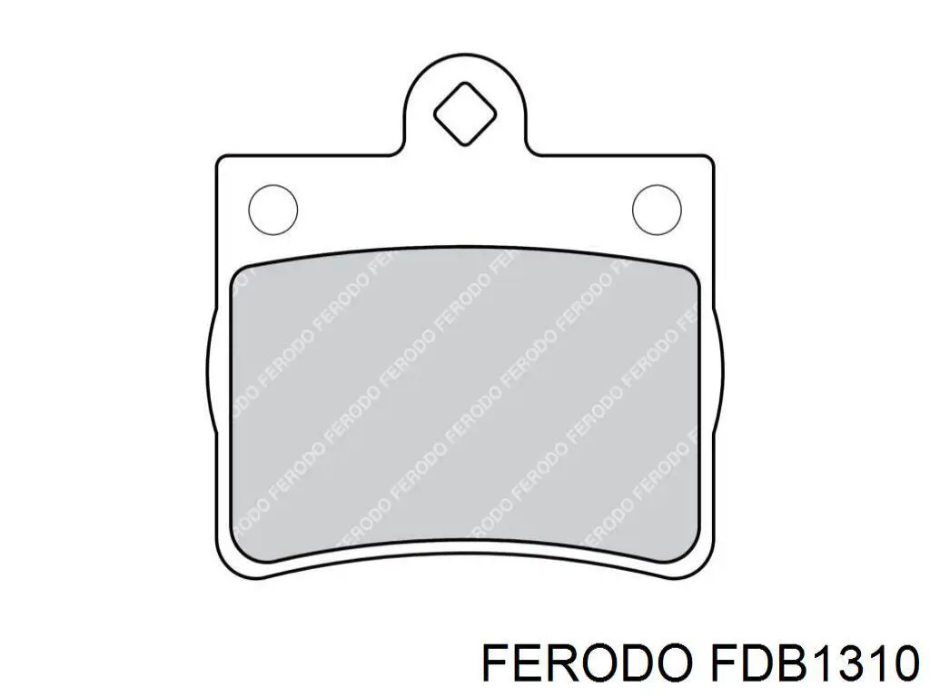 FDB1310 Ferodo колодки гальмові задні, дискові