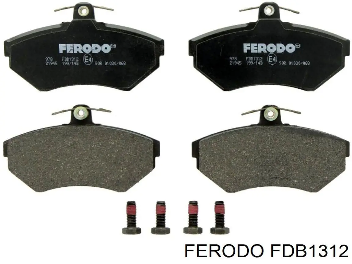 FDB1312 Ferodo колодки гальмівні передні, дискові