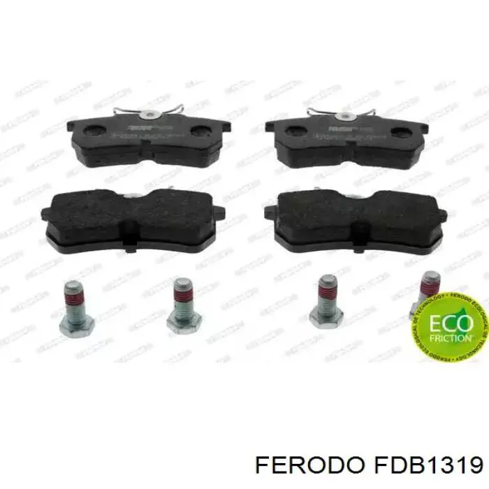 Задні гальмівні колодки Ferodo FDB1319 ціна, від 13.28 USD