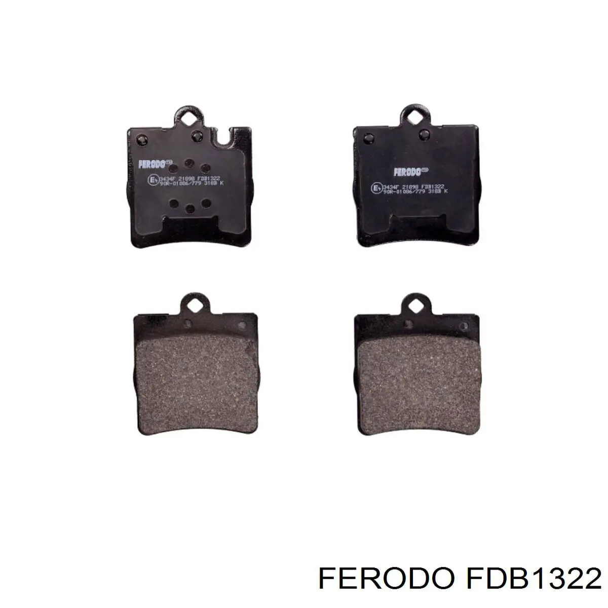 FDB1322 Ferodo колодки гальмові задні, дискові