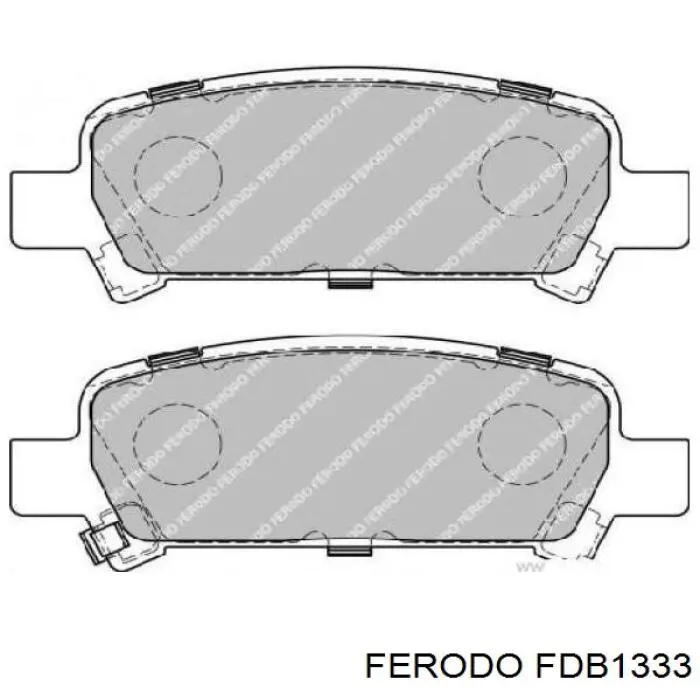 Купити FDB1333 Ferodo Задні колодки