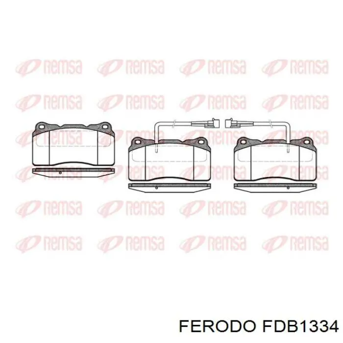 FDB1334 Ferodo колодки гальмівні передні, дискові