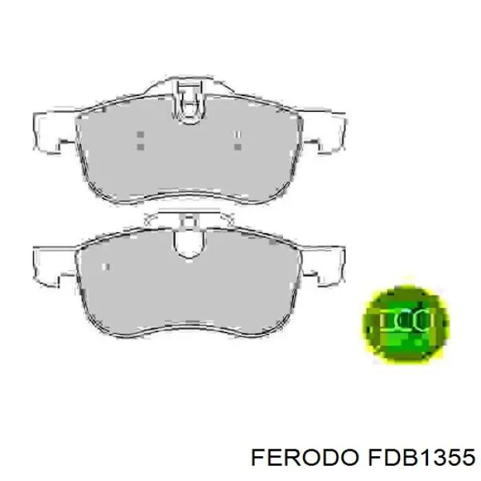 Купити FDB1355 Ferodo Колодки гальмівні передні, дискові