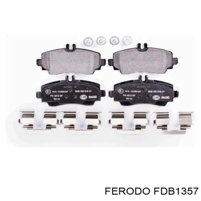 Гальмівні колодки Ferodo FDB1357 ціна, від 22.30 USD