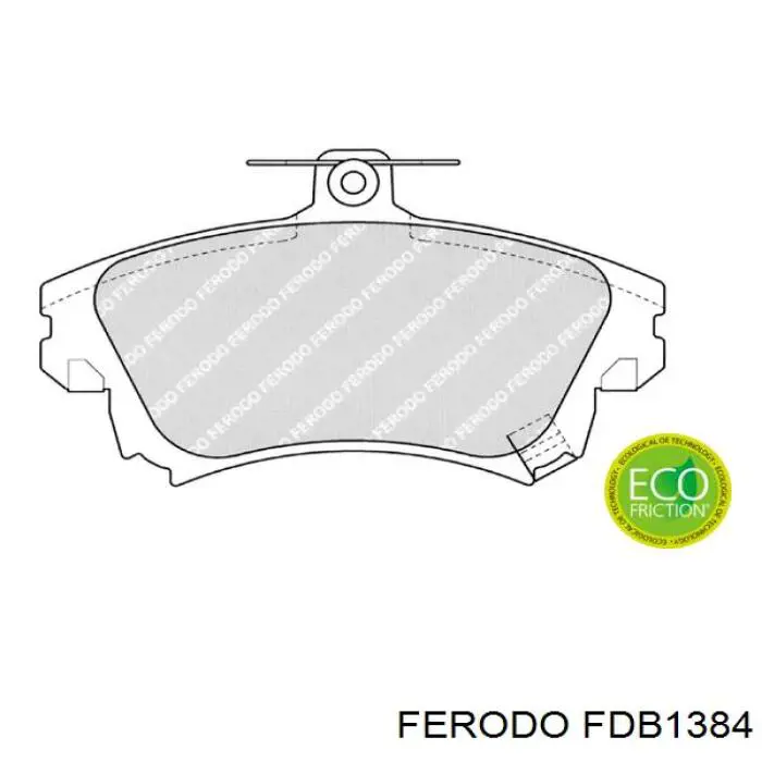 FDB1384 Ferodo колодки гальмівні передні, дискові
