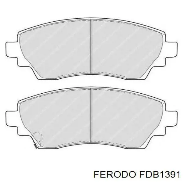 FDB1391 Ferodo колодки гальмівні передні, дискові
