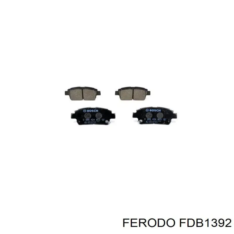 FDB1392 Ferodo колодки гальмівні передні, дискові