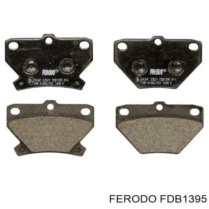 FDB1395 Ferodo колодки гальмові задні, дискові