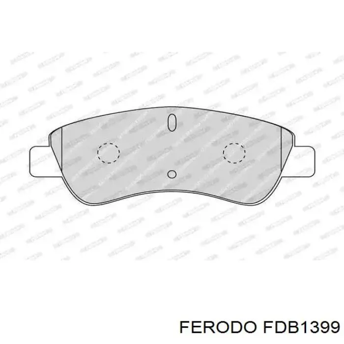 Передні тормозні колодки FDB1399 Ferodo
