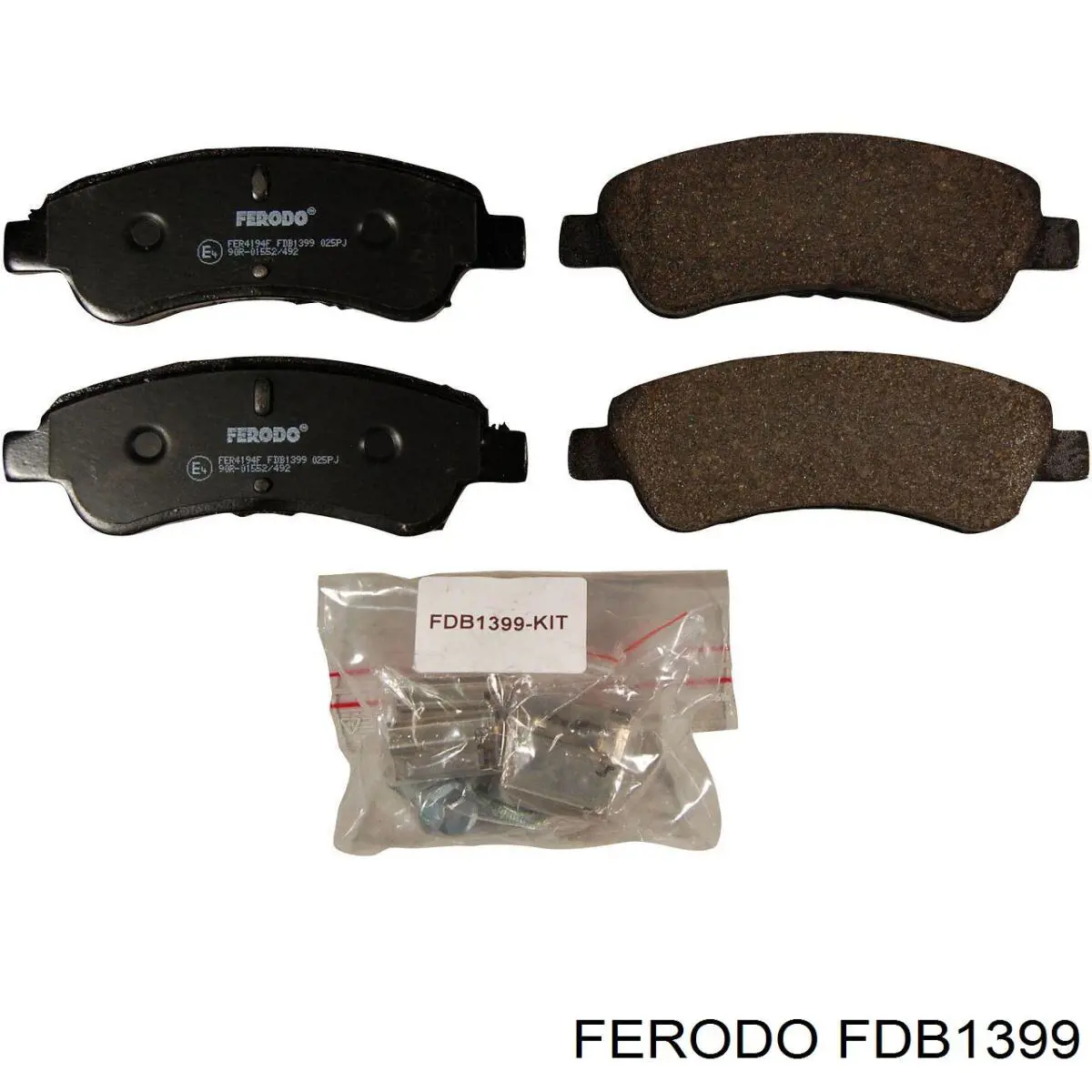 Гальмівні колодки Ferodo FDB1399 ціна, від 17.74 USD