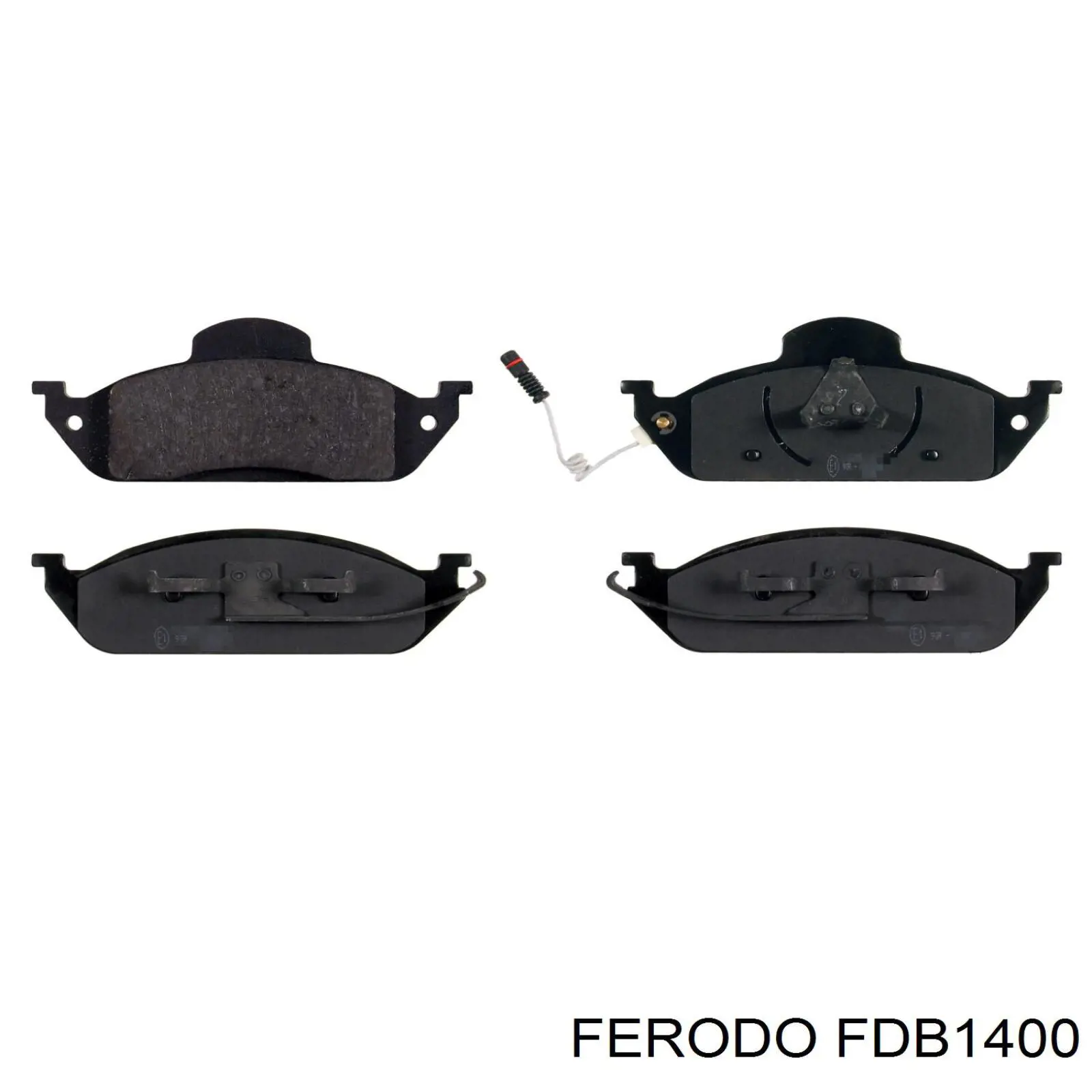 FDB1400 Ferodo колодки гальмівні передні, дискові
