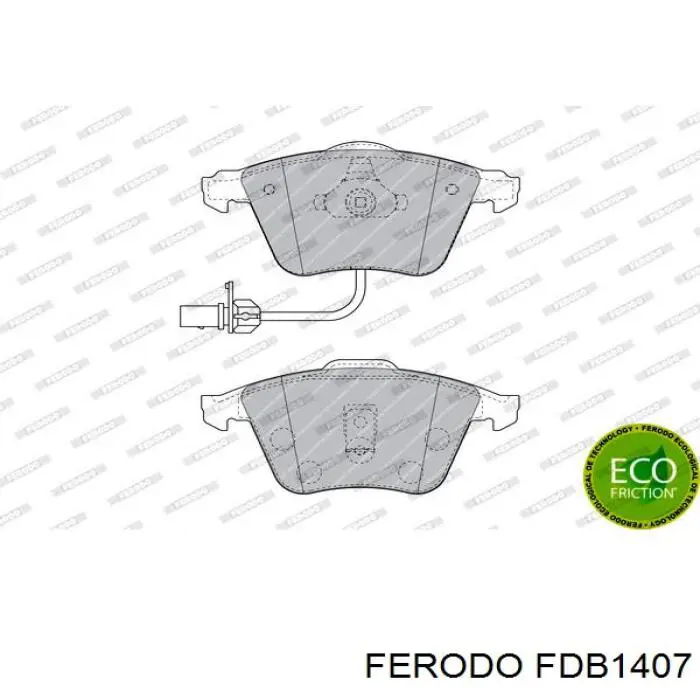 FDB1407 Ferodo колодки гальмівні передні, дискові