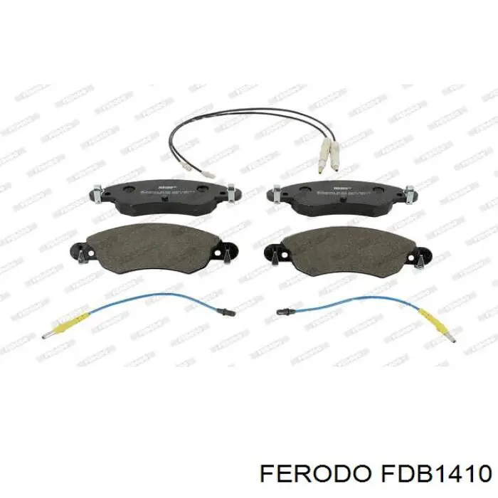 FDB1410 Ferodo колодки гальмівні передні, дискові
