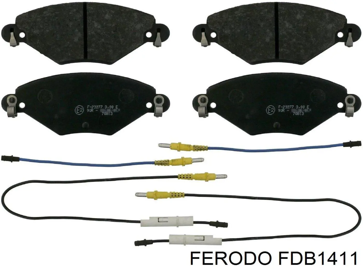 FDB1411 Ferodo колодки гальмівні передні, дискові