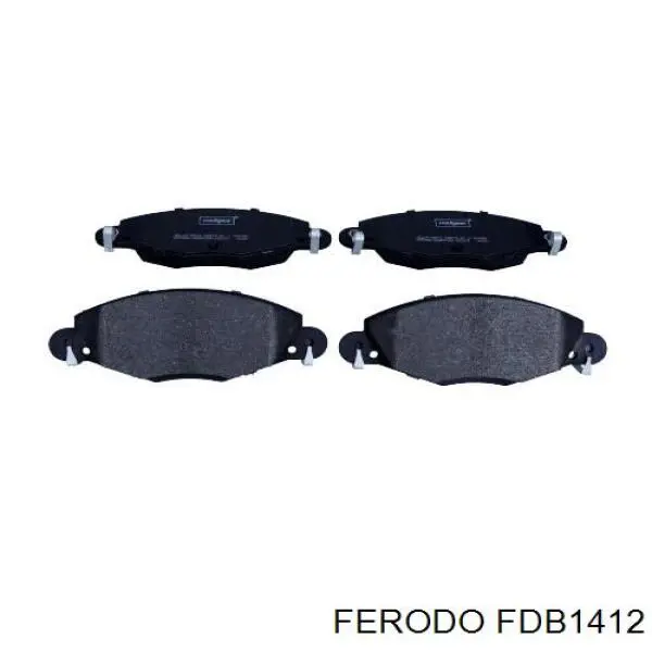 FDB1412 Ferodo колодки гальмівні передні, дискові