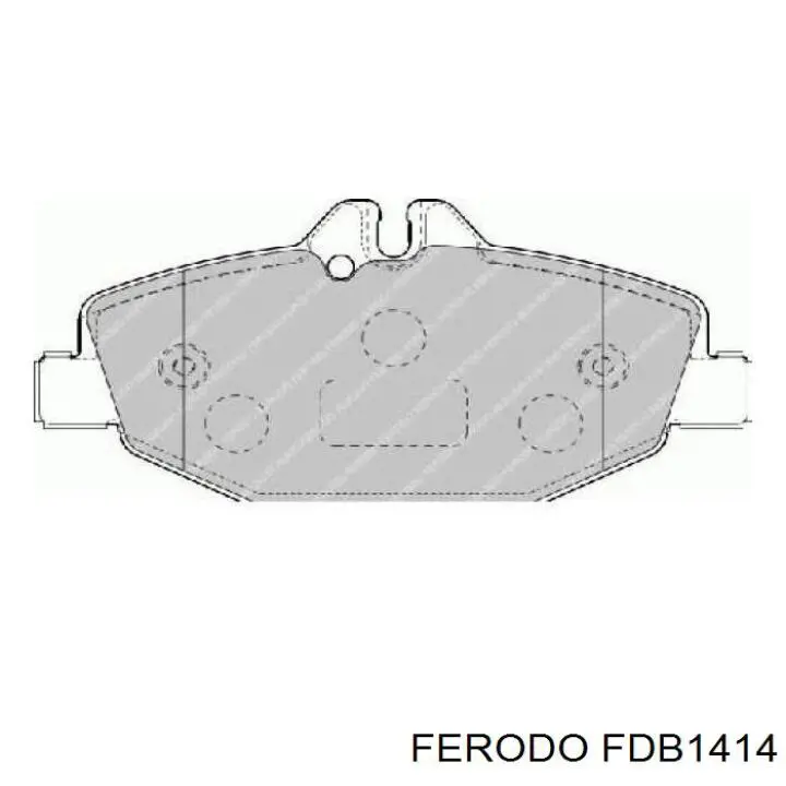 Передні тормозні колодки FDB1414 Ferodo