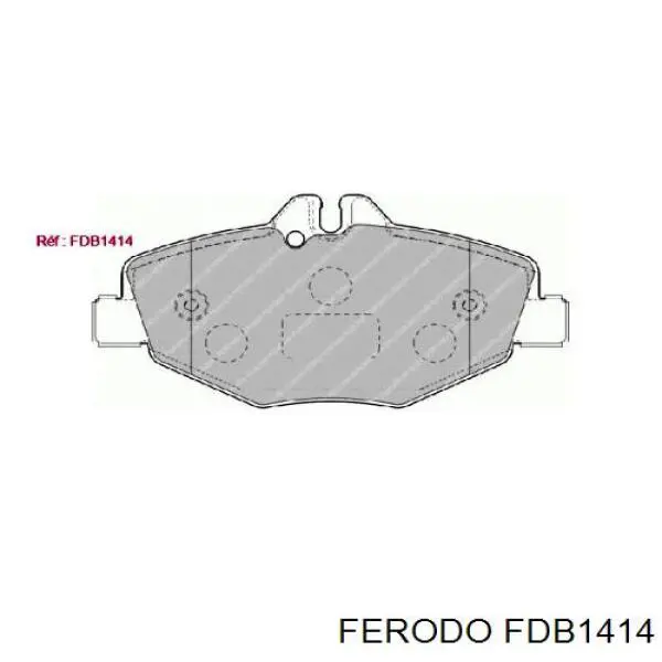 Гальмівні колодки Ferodo FDB1414 ціна, від 40.89 USD