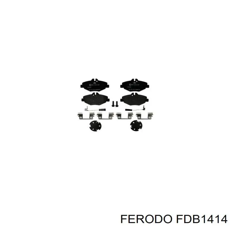 FDB1414 Ferodo Передні гальмівні колодки